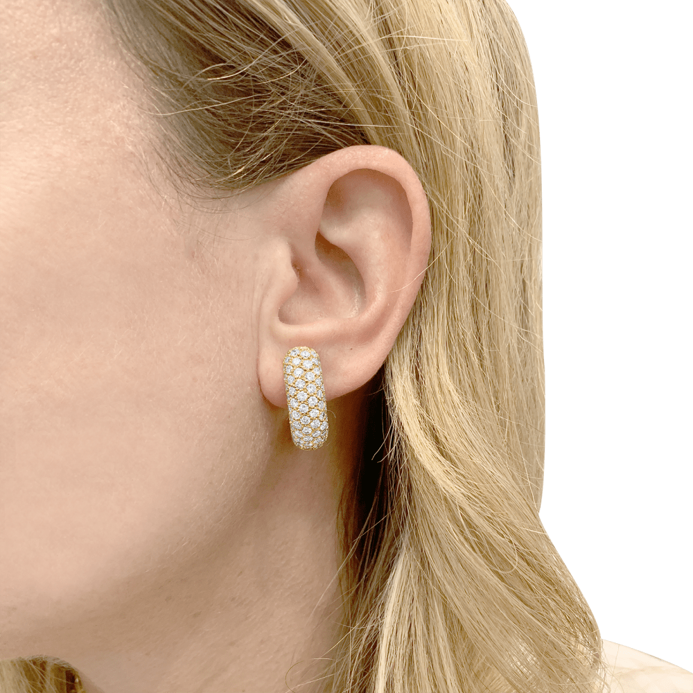 Boucles Doreilles En Or 295 Plaque Or Vintage Tiffany