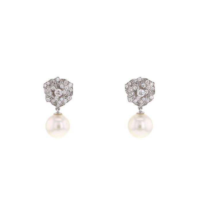 Boucles Oreilles Diamant Perle Piaget