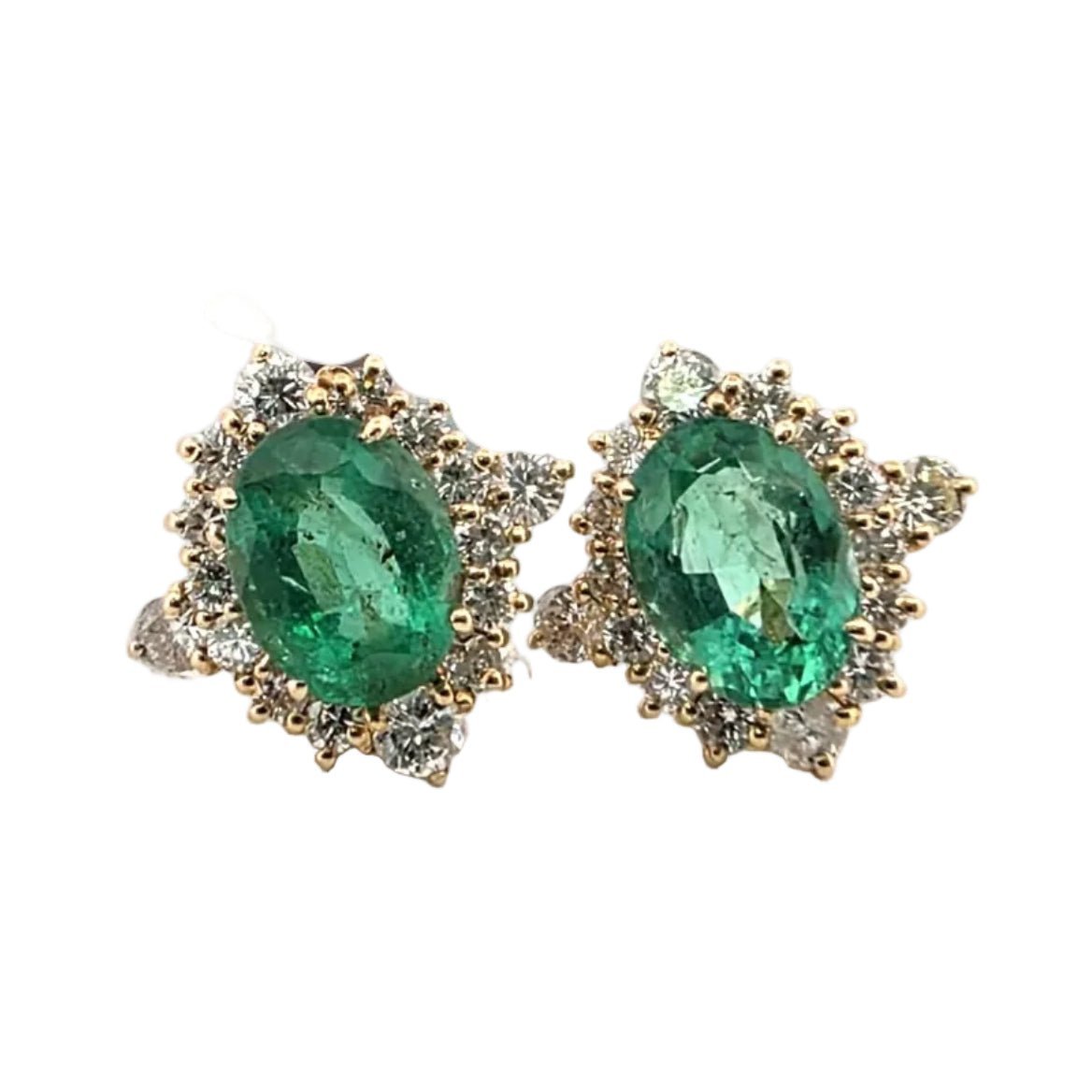 Boucles Oreilles Studs Plaque Or Vintage Tiffany