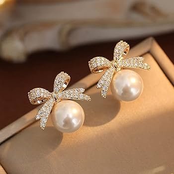 Boucles d'oreilles en perles Argent