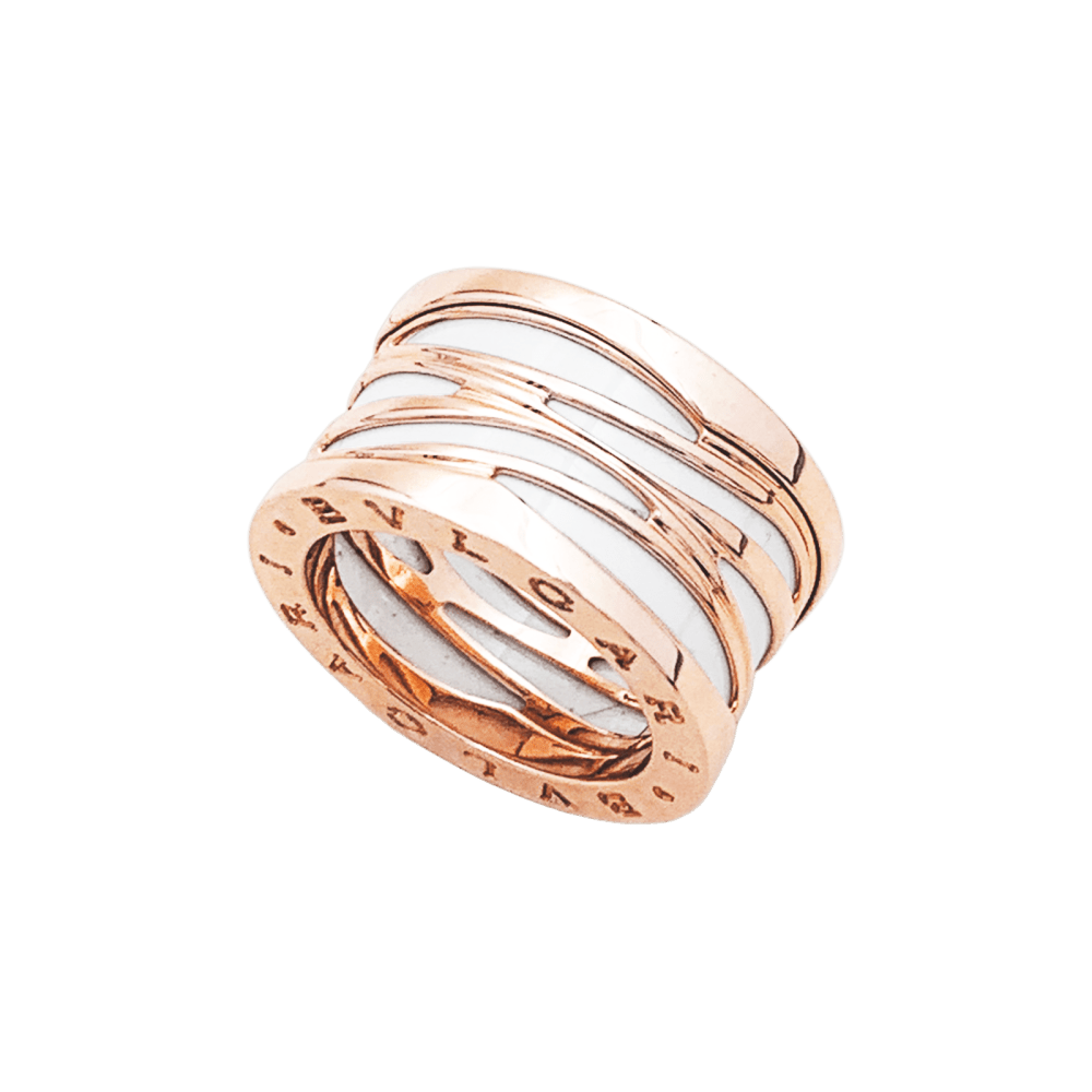 Bulgari Bagues Or Titane - Rose