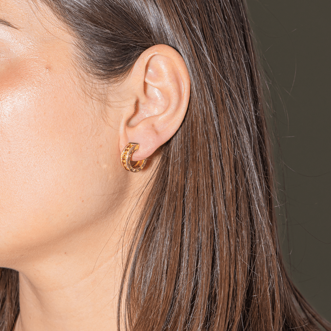 Bulgari Boucles Doreilles En Perles Titane