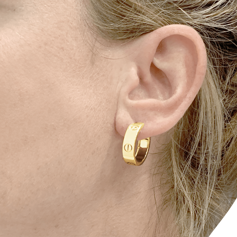 Cartier Boucles Oreilles Argent Classique - Acier Inoxydable