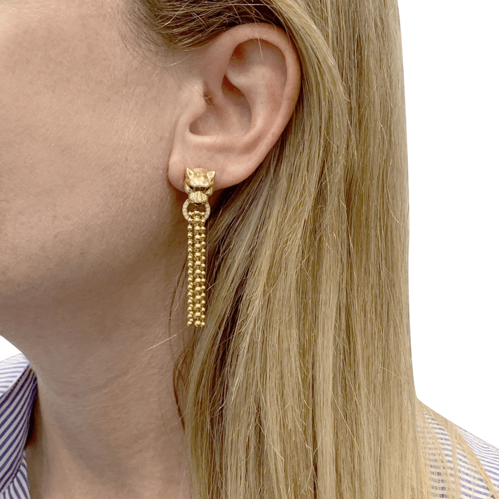 Cartier Boucles Oreilles Pendants Acier Inoxydable
