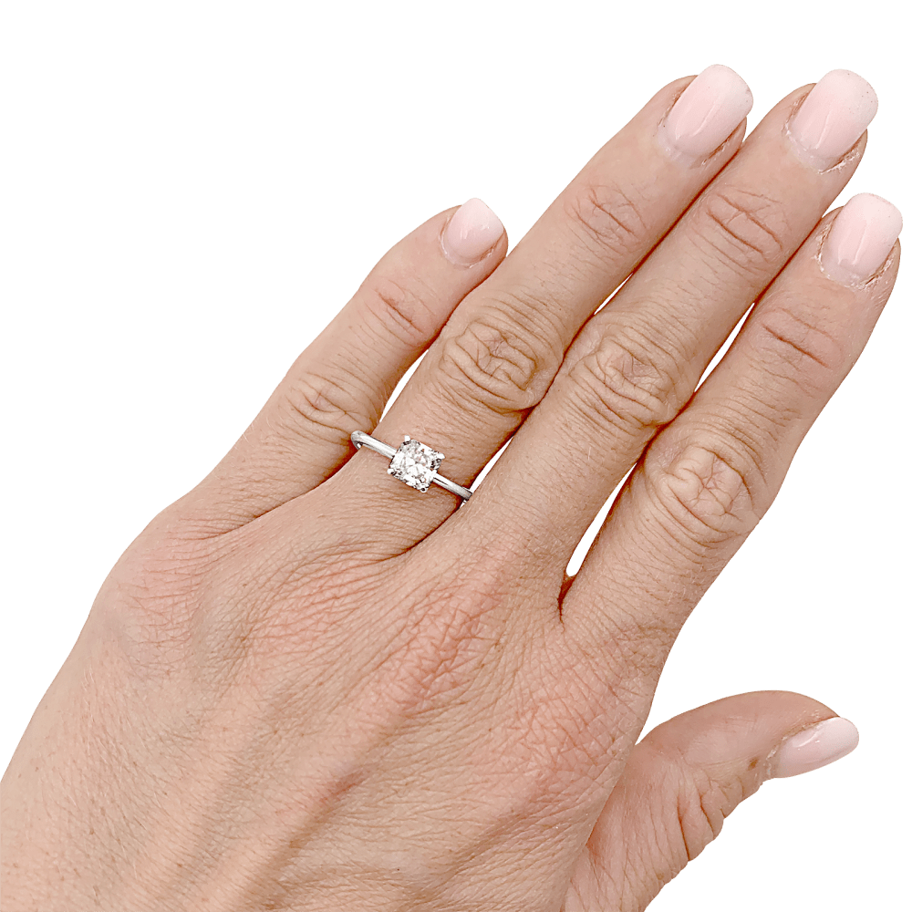 Chopard Bleu Bagues Solitaire Cuir Veritable