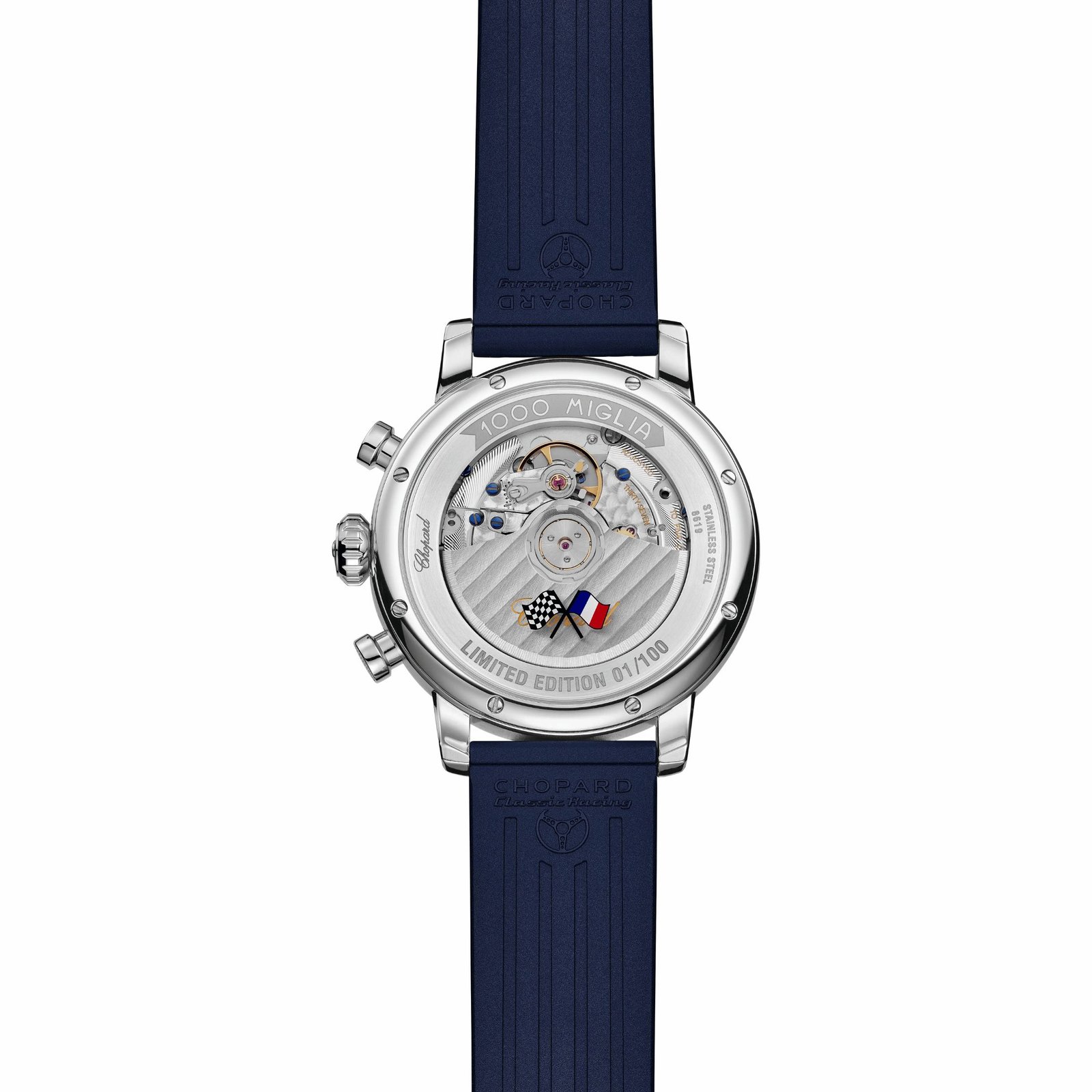 Chopard Bleu Pendentifs Croix Cuir Veritable