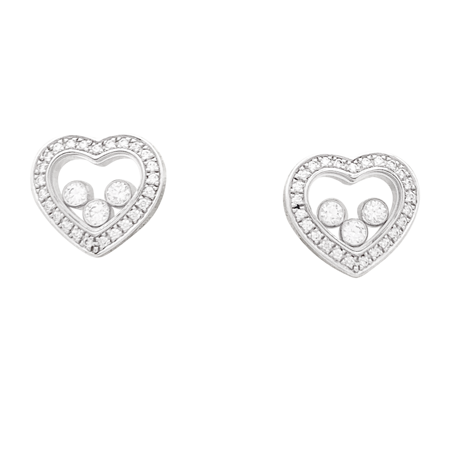 Chopard Boucles Oreilles Studs Tendance - Cuir Veritable