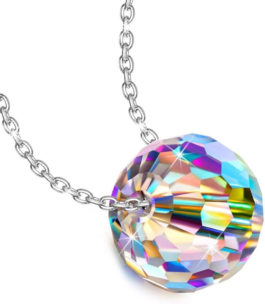 Pendentif Collier Argent Cristal