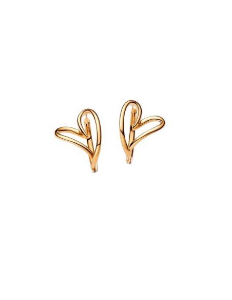 Elegant Boucles Doreilles En Or Or 18K Pandora