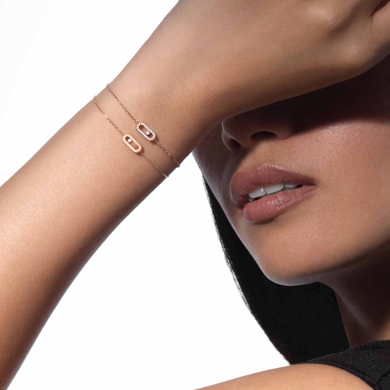 Messika Ensembles Bracelet Et Boucles Doreilles Contemporain - Or Rose