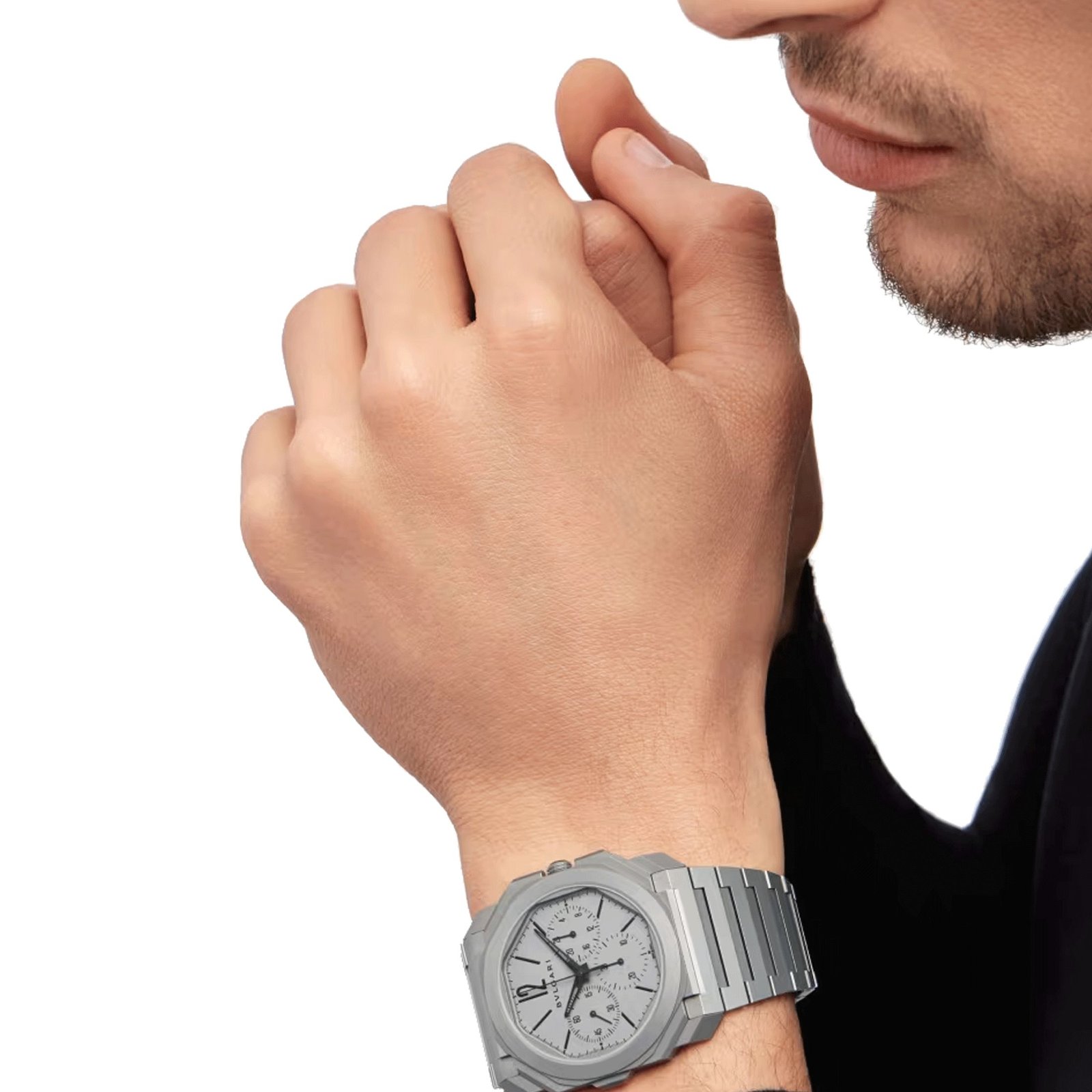 Minimaliste Ensembles Argent Titane Bulgari