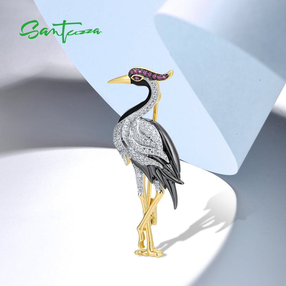 Moderne Broches Animaux Argent 925 Swarovski
