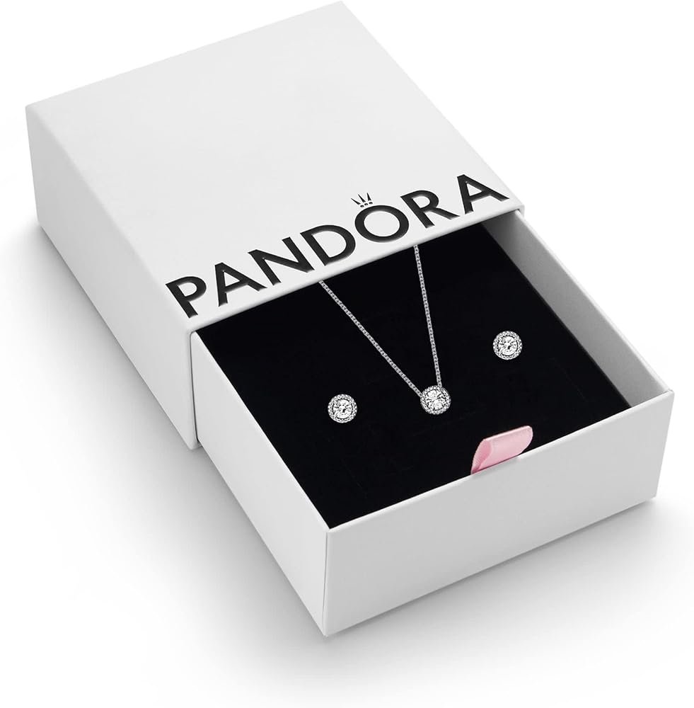 Pandora Ensembles Collier Et Boucles Doreilles Elegant - Or 18K