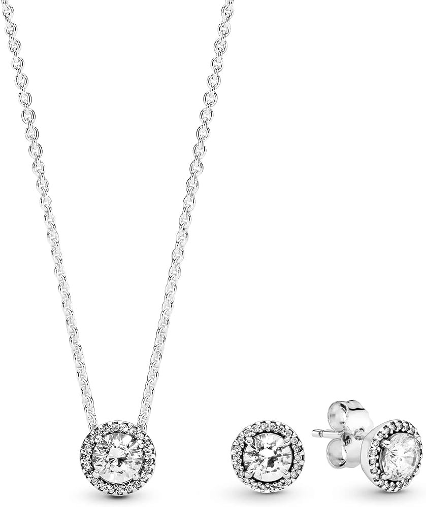 Pandora Ensembles Collier Et Boucles Doreilles Elegant - Or 18K