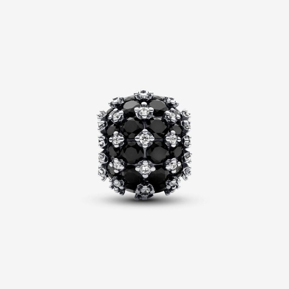 Pandora Noir Boucles Doreilles En Diamant Or 18K