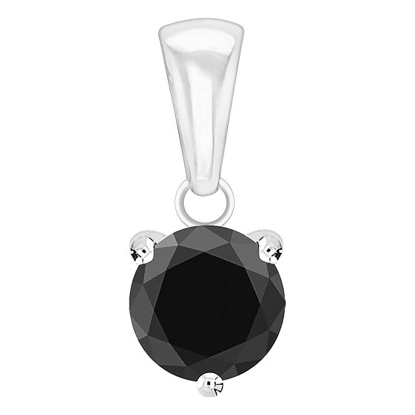 Pandora Noir Pendentifs Argent Or 18K