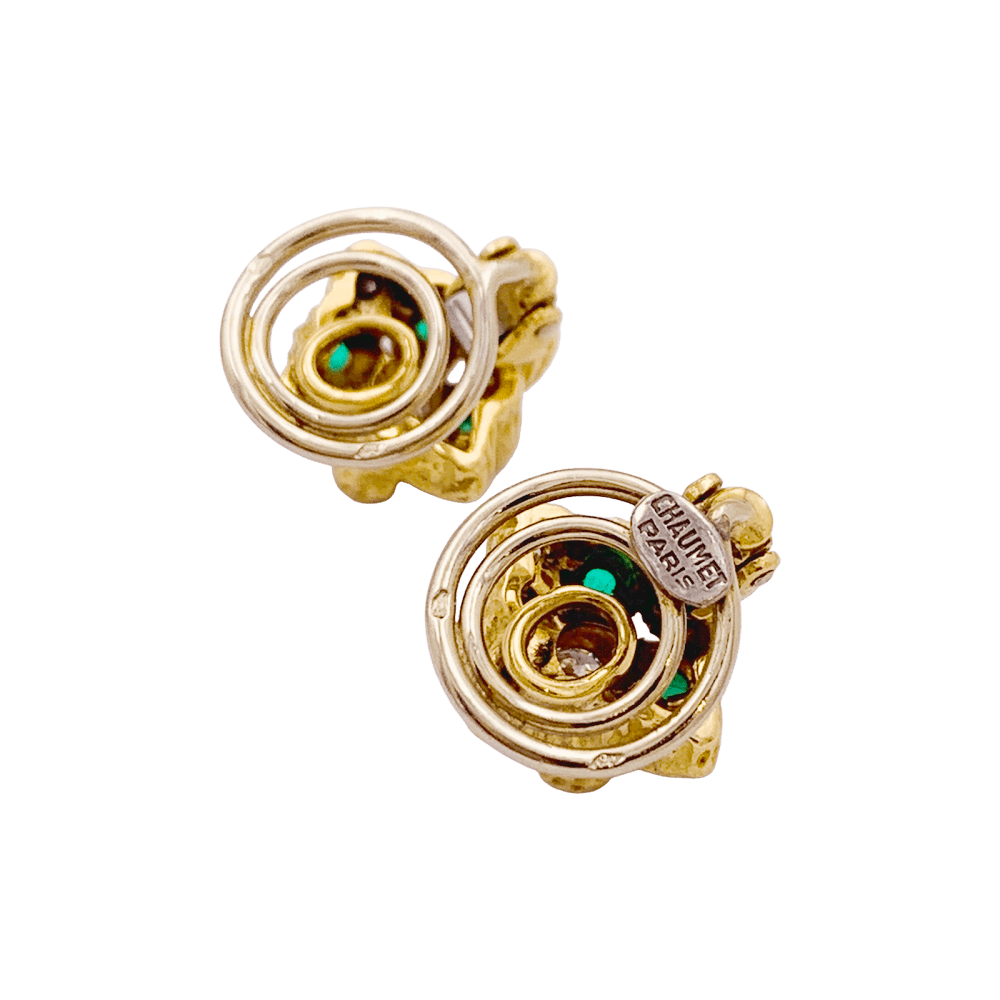 Piaget Boucles Doreilles En Perles 297 Perle - Vert