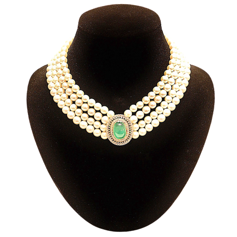 Piaget Colliers Or Perle - Vert