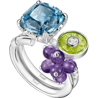 Piaget Vert Bagues Solitaire Perle