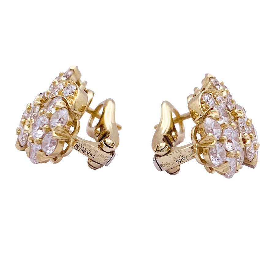 Van Cleef Boucles Oreilles Studs Romantique - Cristal
