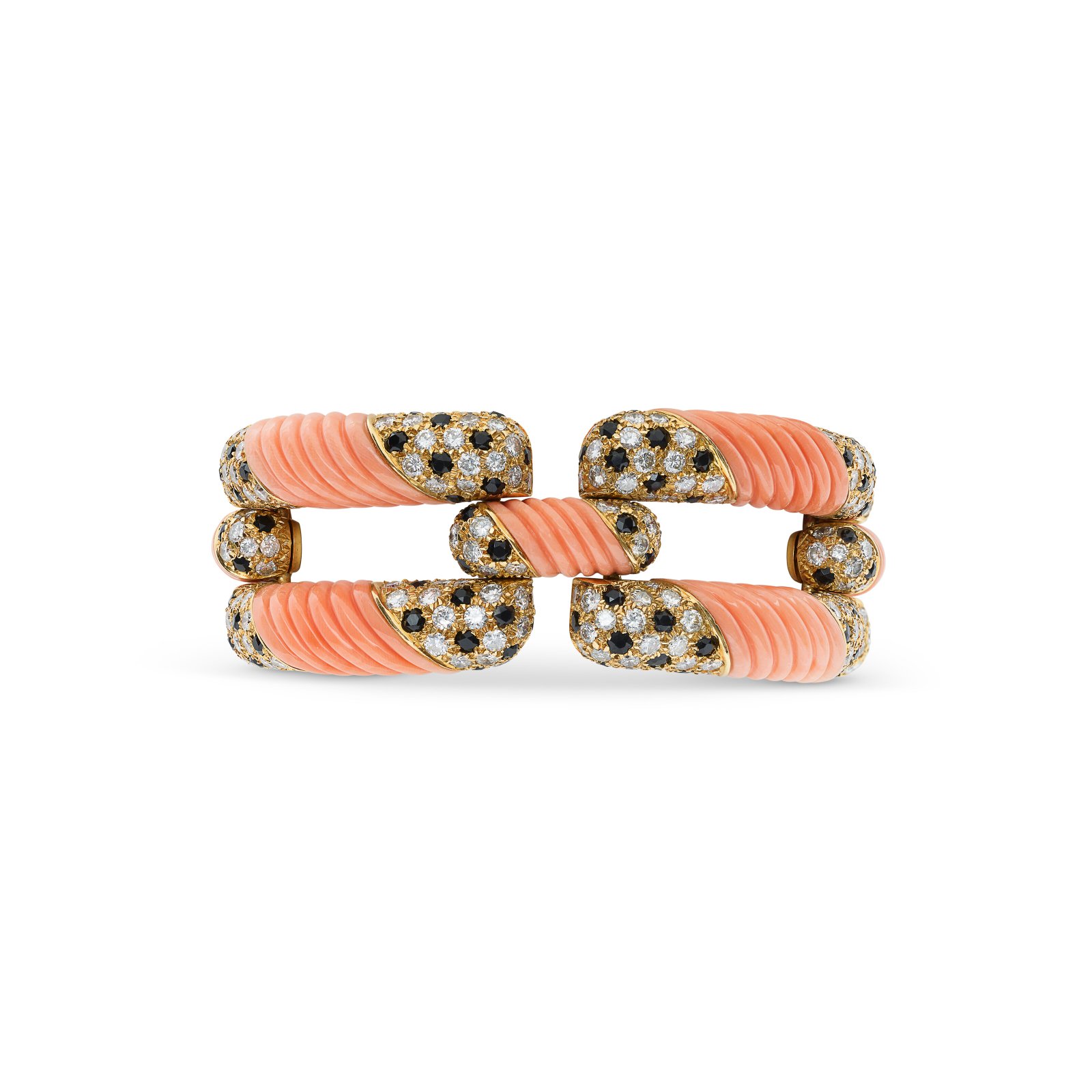 Van Cleef Ensembles Collier Bracelet Et Bague Romantique - Cristal