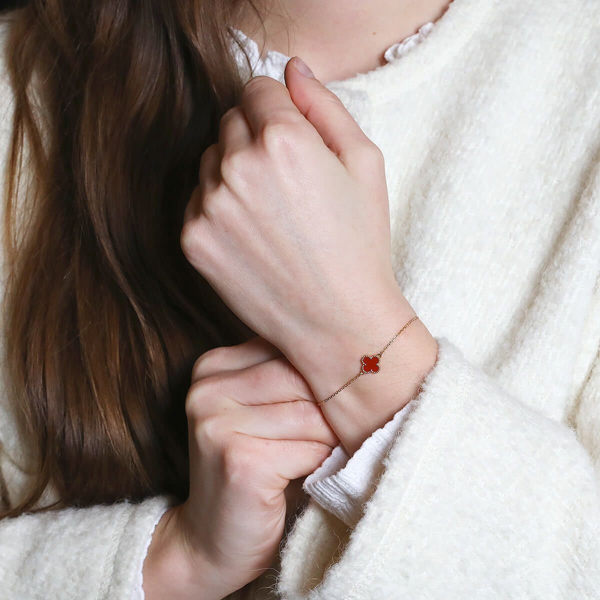 Van Cleef Rouge Bracelets Manchettes Cristal