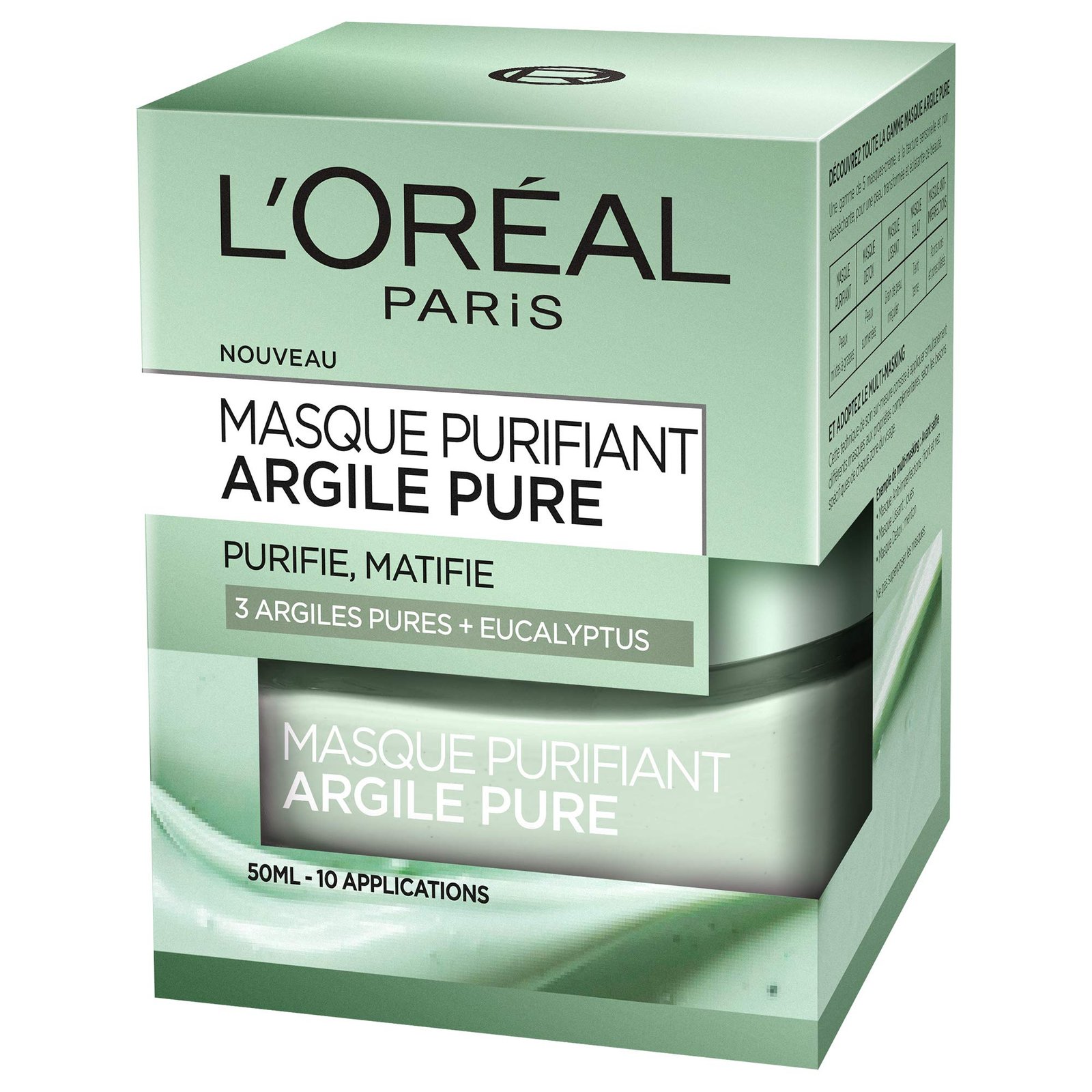 Masque Visage Argile Pure L'Oreal