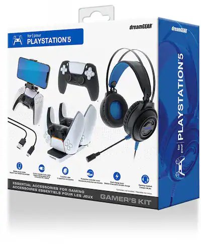dreamGEAR Gamer's Kit PS5 - Casque de Jeu & Accessoires