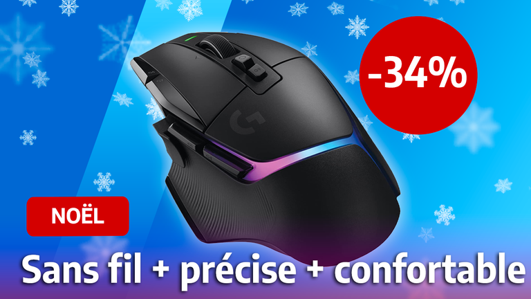 Souris gaming sans fil ultra-legere avec capteur haute precision.