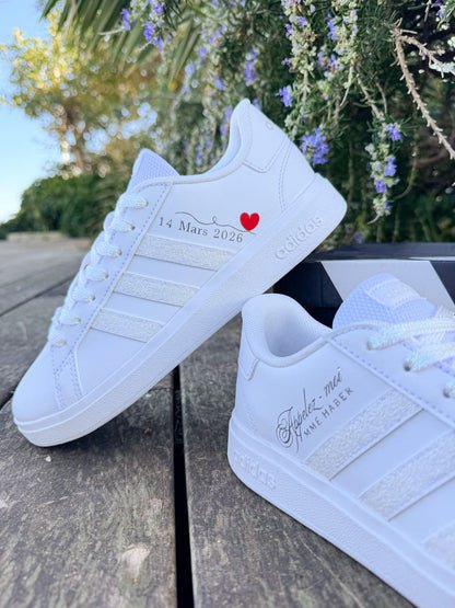 Adidas Chaussures de Ceremonie Argent