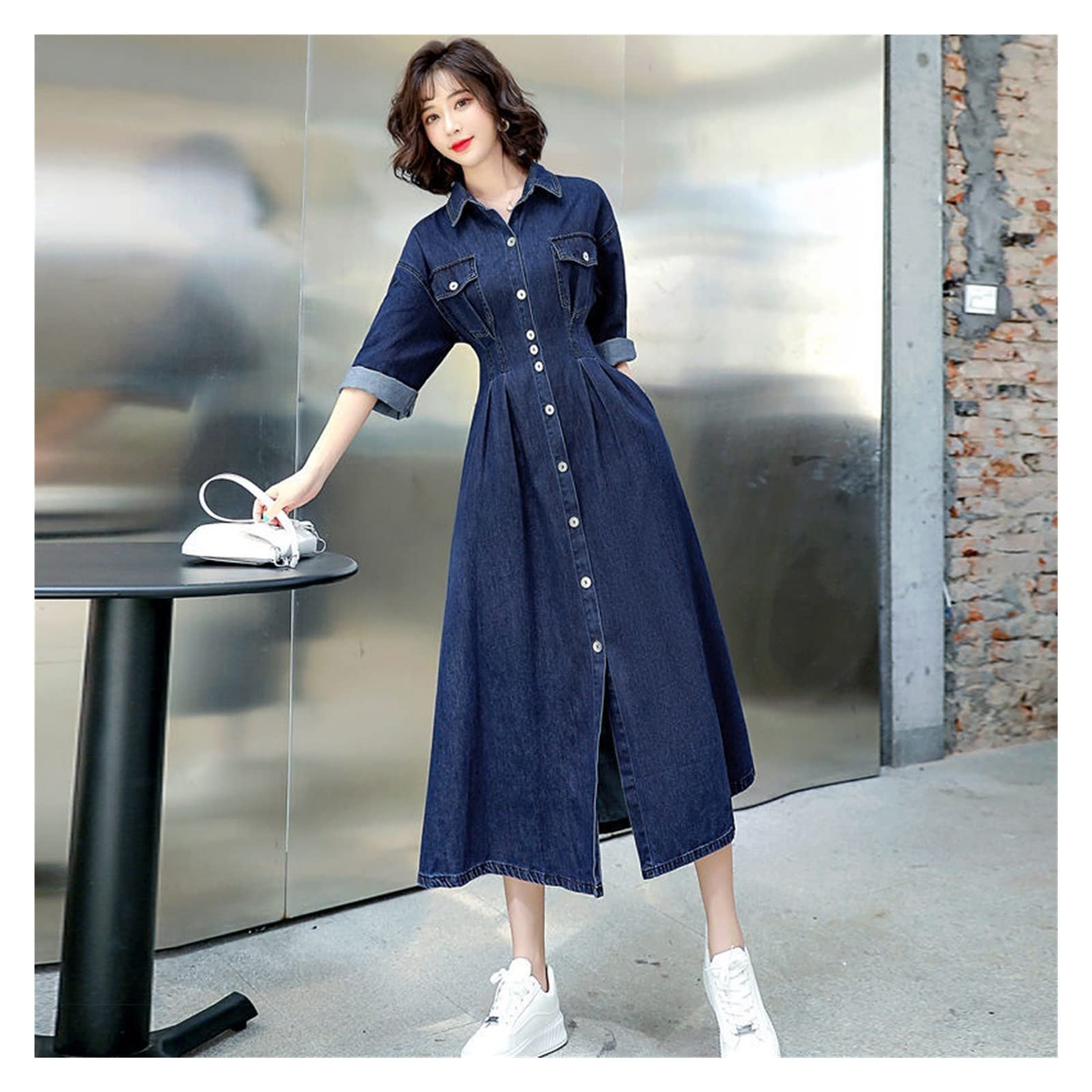 Robe Chemise en Jean Vintage