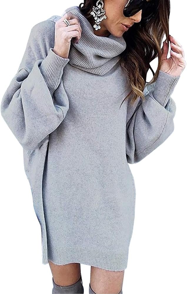 Robe Pull Maille Tricot Oversize
