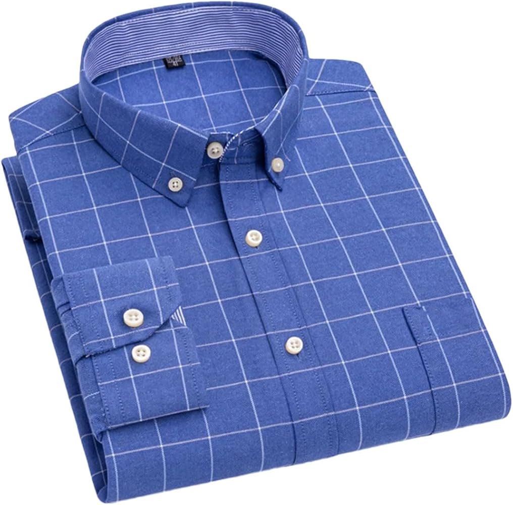 Chemise Homme Oxford à Carreaux Bleue et Blanche