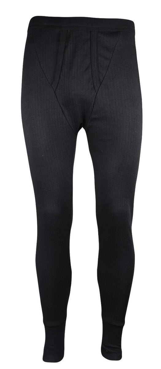 Damart Men's Long Johns - Ribbed Fleece - Thermolactyl Fibre Thermal Tights