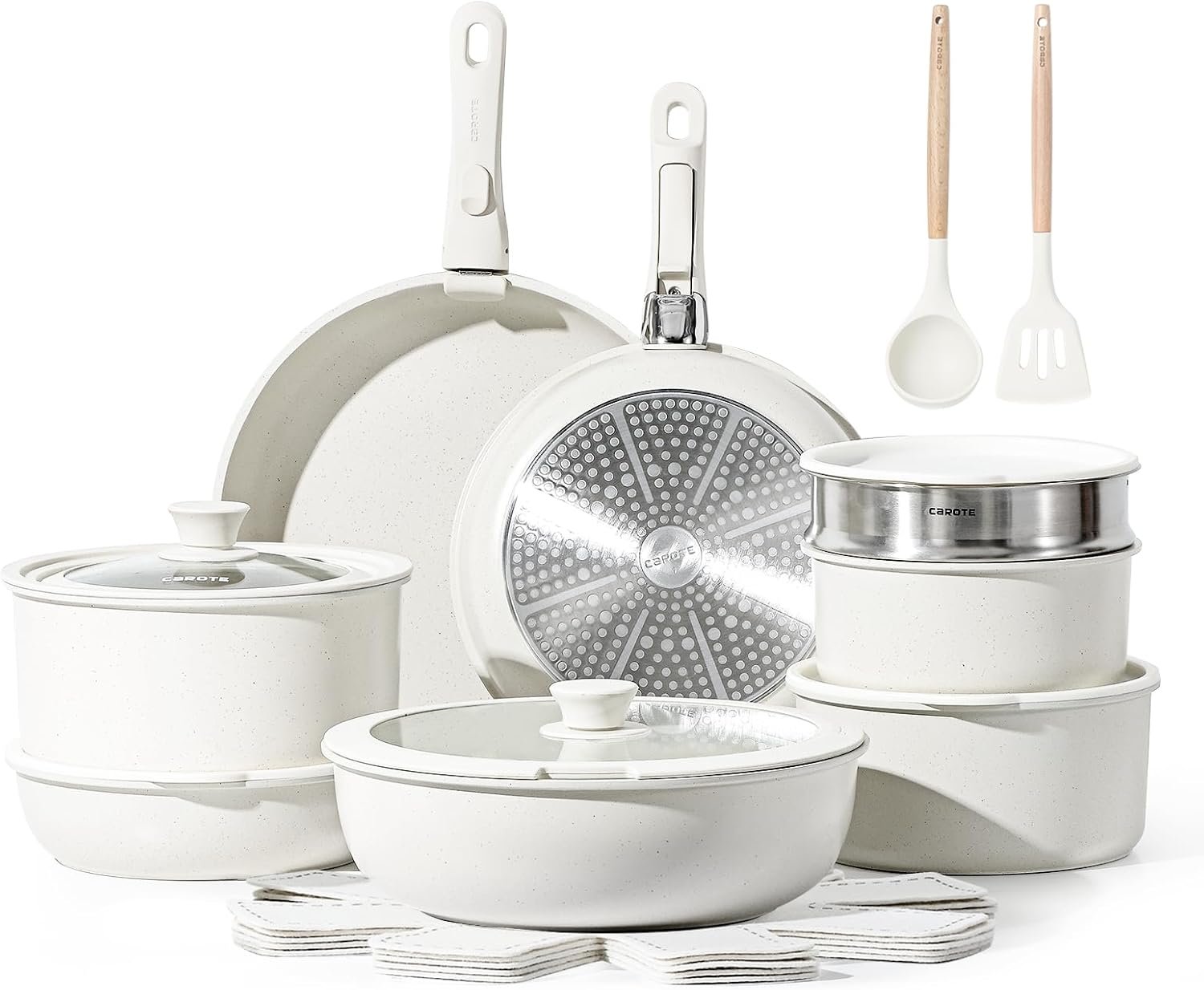 CAROTE Set Poele et Casserole Induction