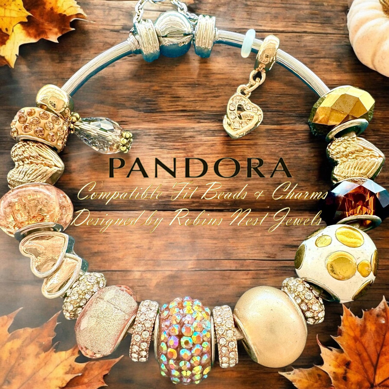 Elegant Bracelets A Breloques 1 Or 18K Pandora