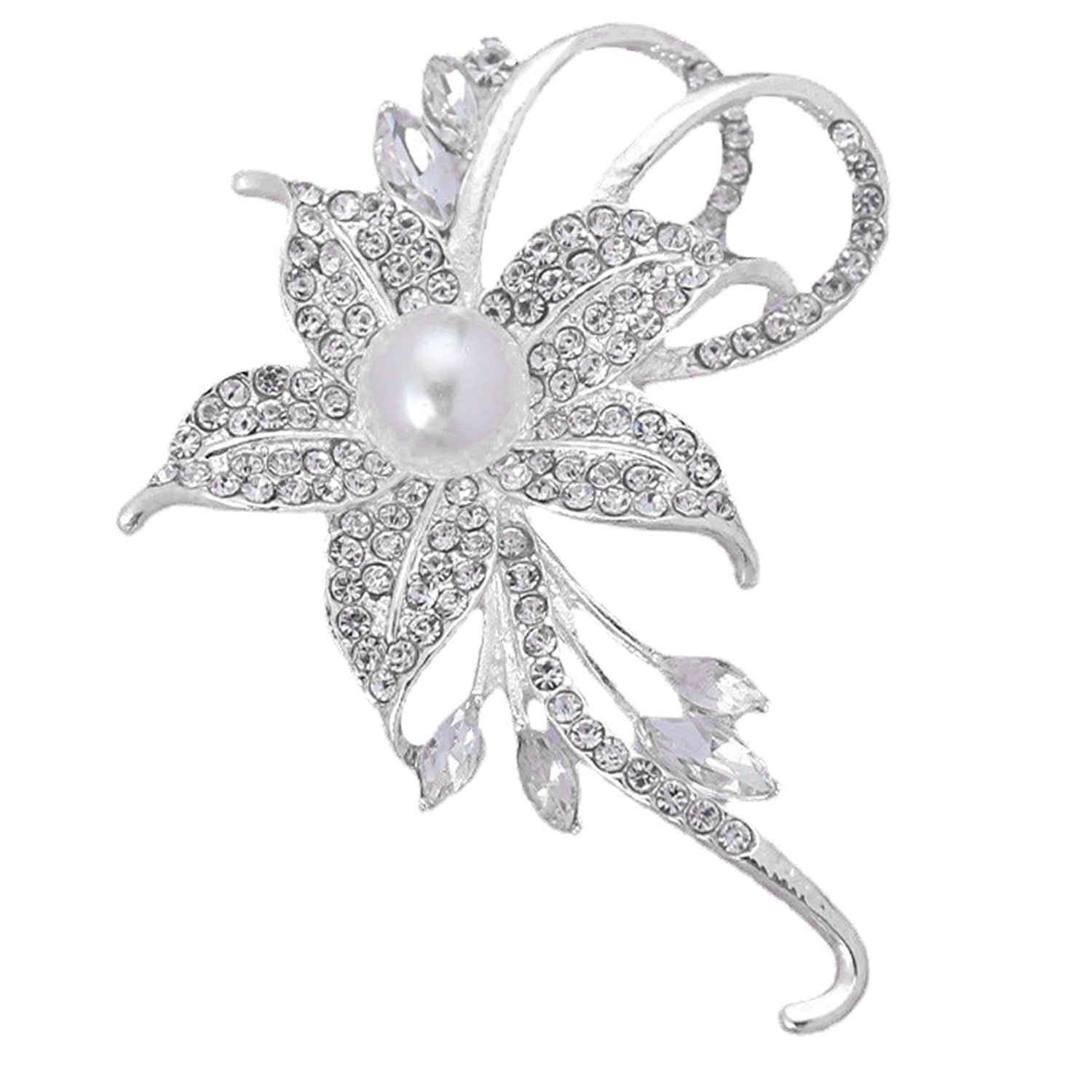 Elegant Broches Fantaisie Zirconium Histoire d'Or