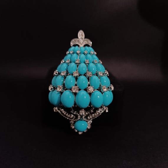 Elegant Broches Vintage Turquoise - Histoire d'Or