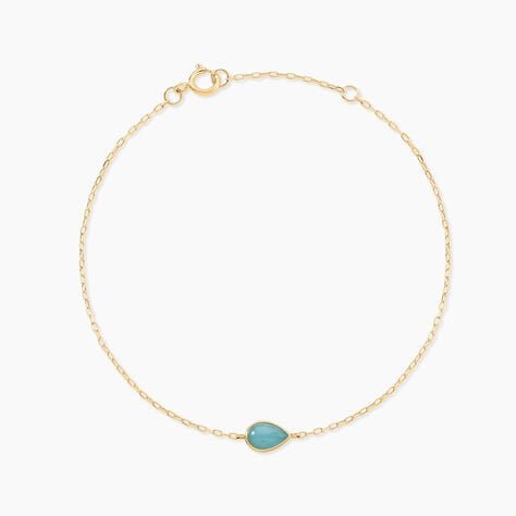 Histoire d'Or Turquoise Ensembles Collier Bracelet Et Boucles Doreilles Zirconium