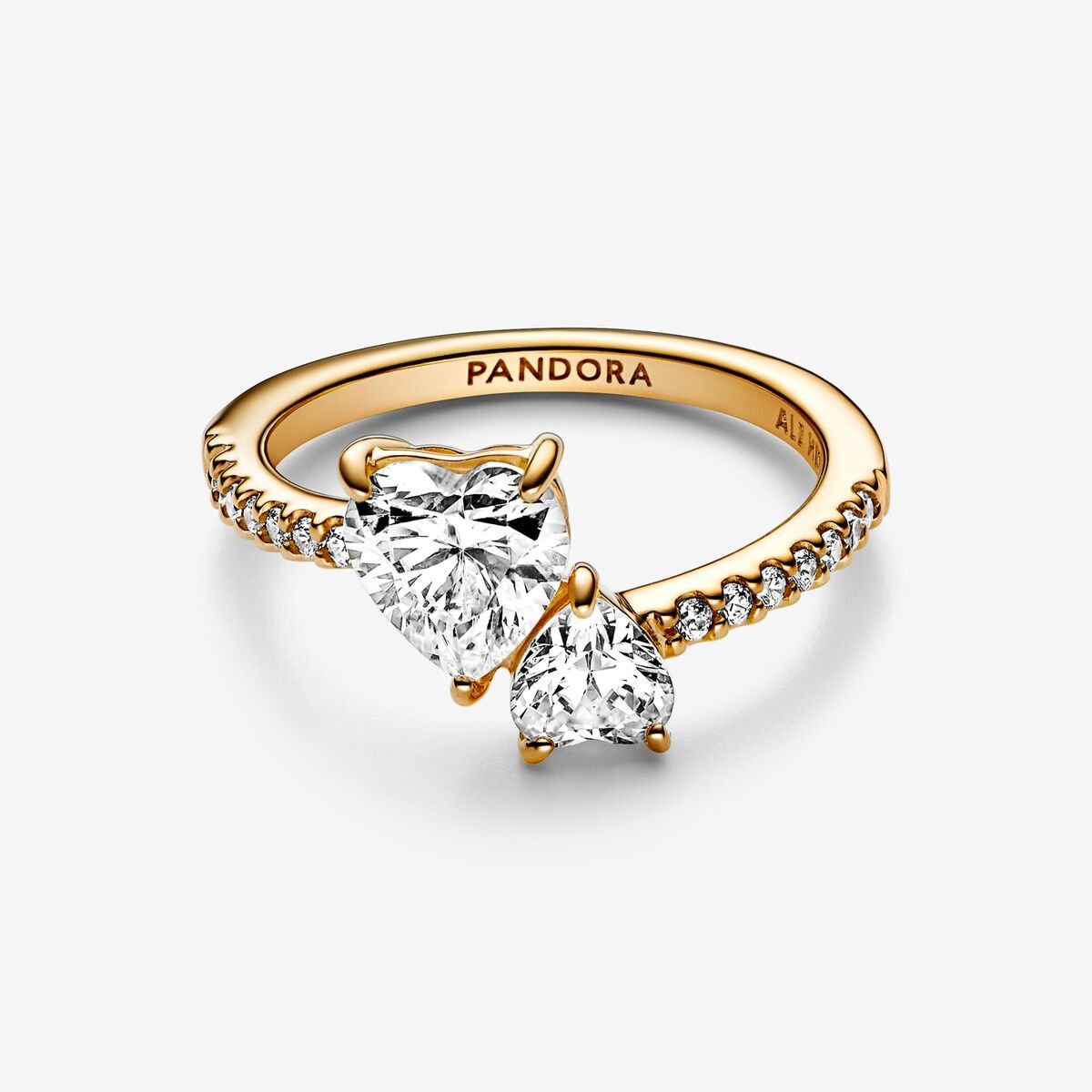 Pandora Bagues Avec Diamants 2 Elegant - Or 18K