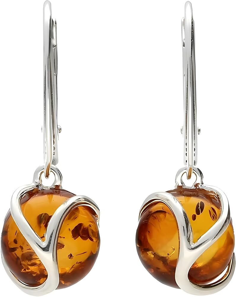 Thomas Sabo Boucles Doreilles En Argent Sophistique - Ambre