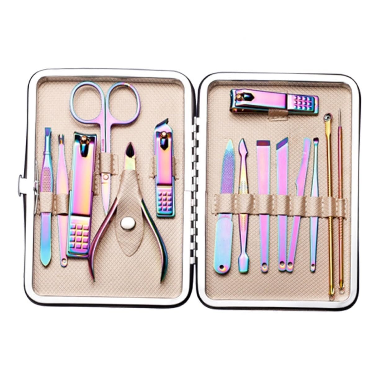 1 Set 15 Pieces Cosmetology Kit Nail Clippers for Men ...