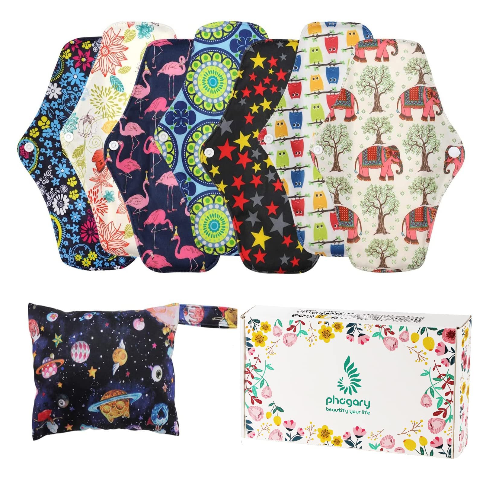 1 Set Washable Sanitary Napkin Heavy Period Reusable ...