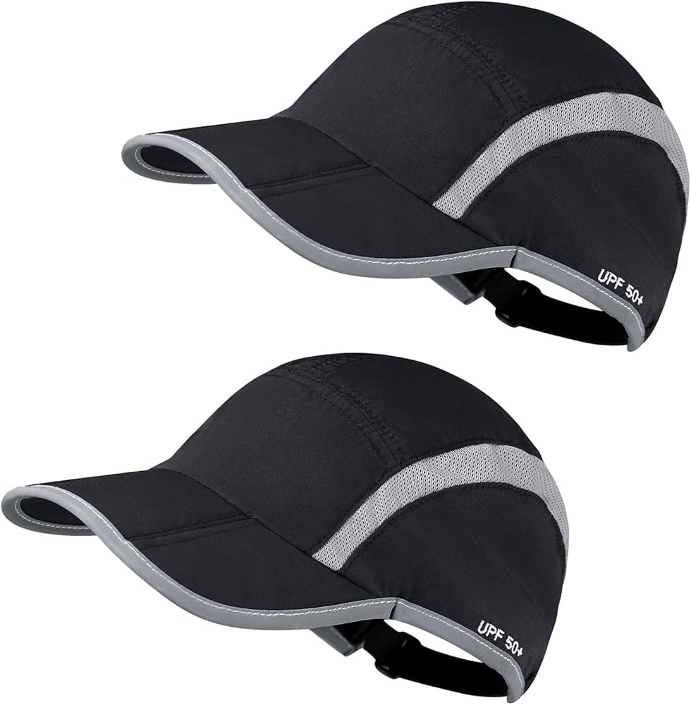 2 Pack UPF Sun Protection Baseball Hat for Men and Women ...
