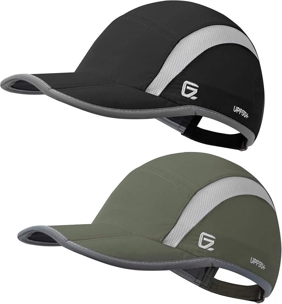 2 Pack UPF Sun Protection Baseball Hat for Men and Women ...