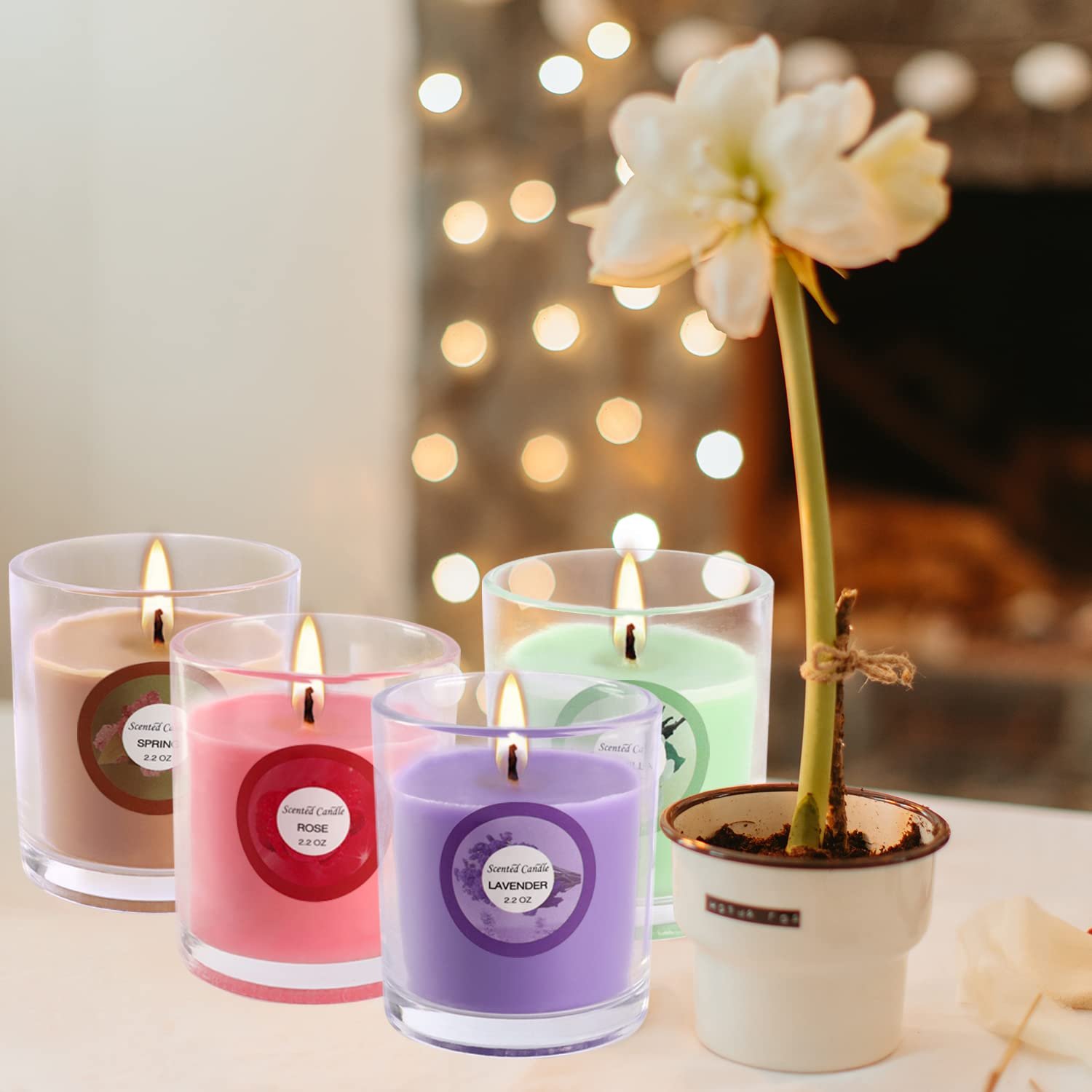 20 Pack Strong Scented Candles Gift Set with 10 Fragrances for ...