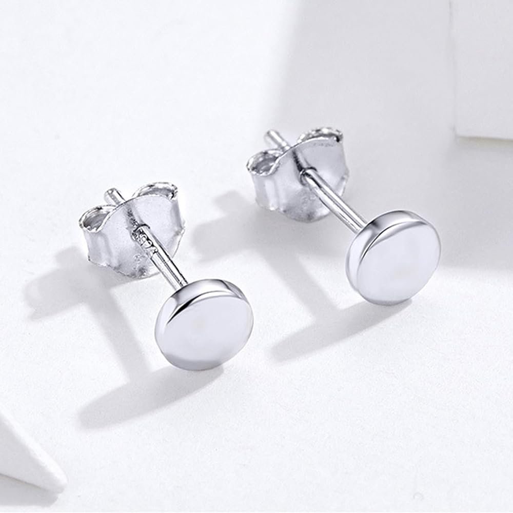 3 Paires Hypoallergéniques Boucles d'oreilles Femme Argent 925 ...