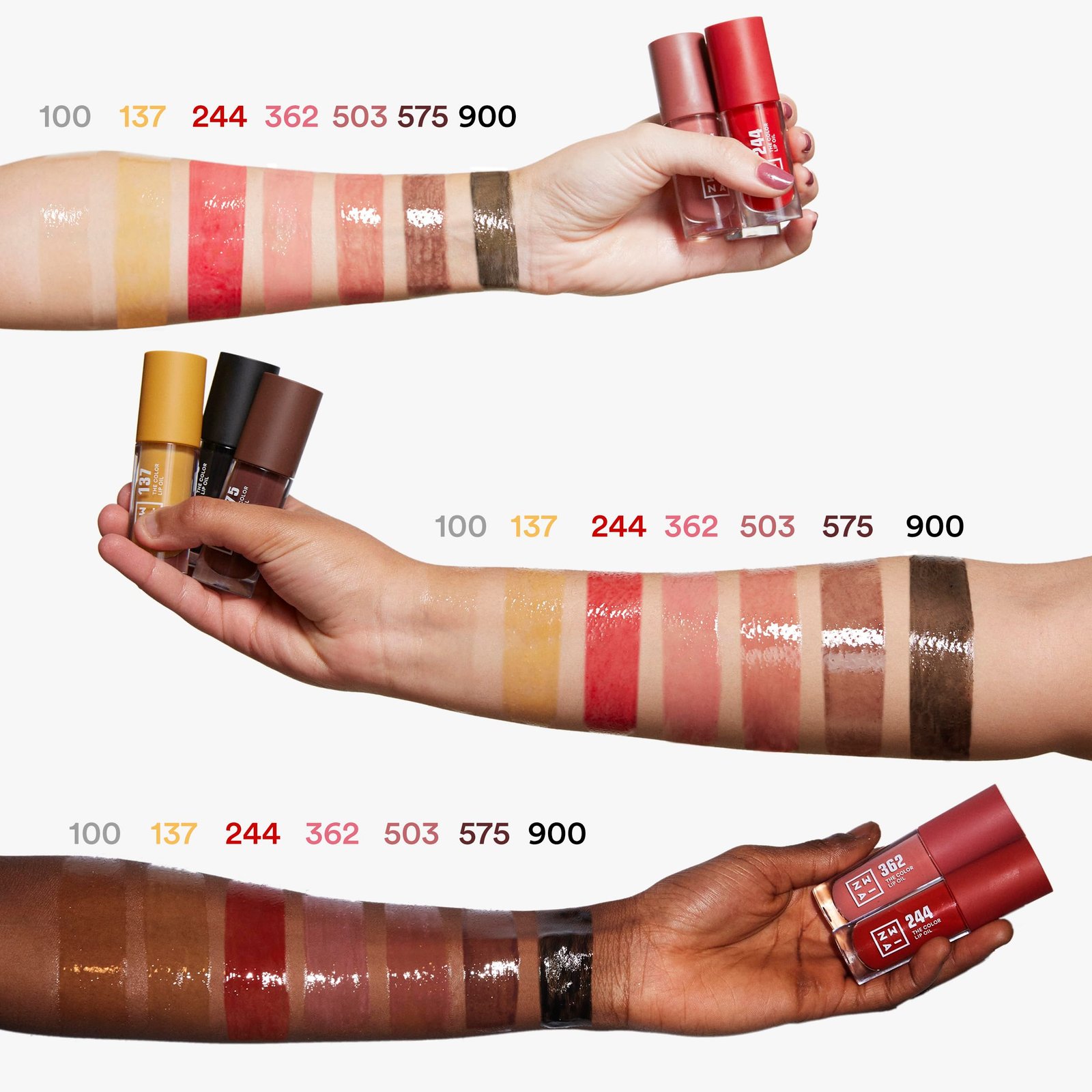 3INA MAKEUP - The Color Lip Oil 362 + The No-Rules Cream 362