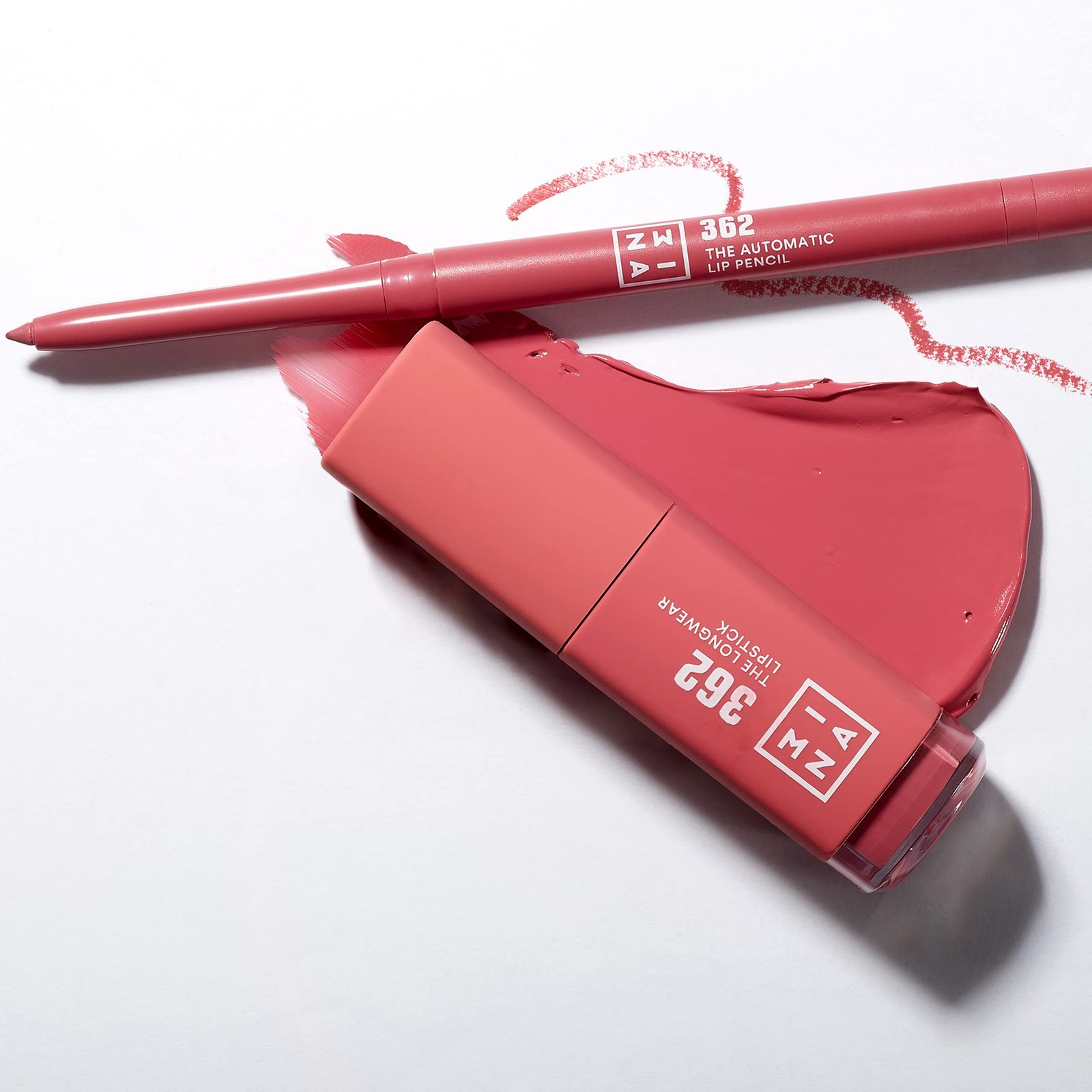 3INA MAKEUP - The Longwear Lipstick 362 - Rose - Rouge à ...