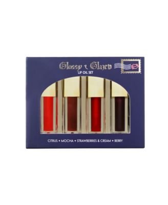 4-Pc. Glossy and Glazed Lip Oil Makeup Set. Macy's Exclusive. Current price $25.00; ;$25.00.